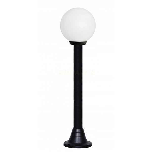Zahradní lampa Rosa E27 145 cm, bílé stínidlo Fi250 K120, venkovní lampa