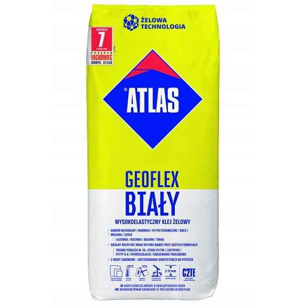 Atlas Geoflex Vysoce Elastické Gelové Lepidlo bílé 25 kg