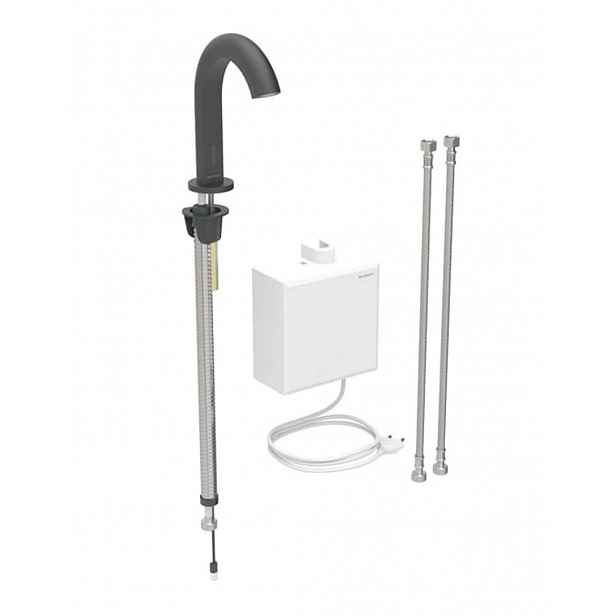 Geberit Piave - Elektronická termostatická umyvadlová baterie, síťové napájení, easy to clean, matná černá 116.167.14.1