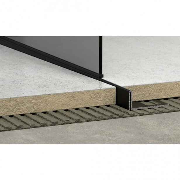 Lišta pravá Havos černá, nerez komaxit, délka 150 cm, výška hrany 12 mm, SPNRZK12150PC