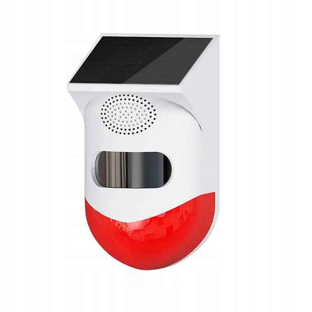 Solární Alarm Solární Siréna 120DB Pir Senzor Tuya Smart V Polštině WiFi