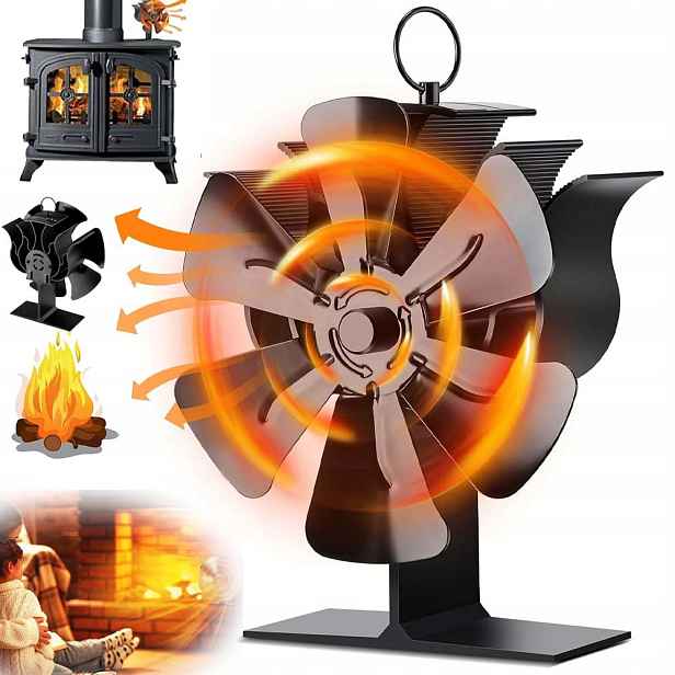 Krbový Ventilátor, Termoelektrický Ventilátor Napájený Teplem Do Krbu