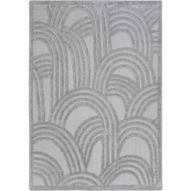 Koberec Boho Cora 120x170 cm 3D Abstrakce Šedá