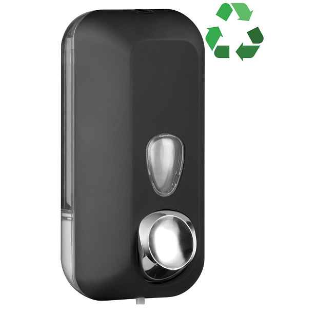 MARPLAST ECOLORED dávkovač tekutého mýdla 550ml, ABS, Soft Touch, černá mat