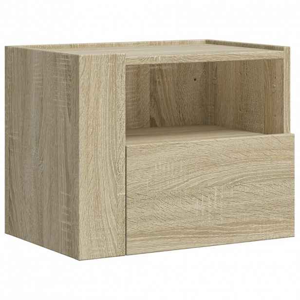 vidaXL Nástěnný noční stolek dub sonoma 45 x 30 x 35 cm
