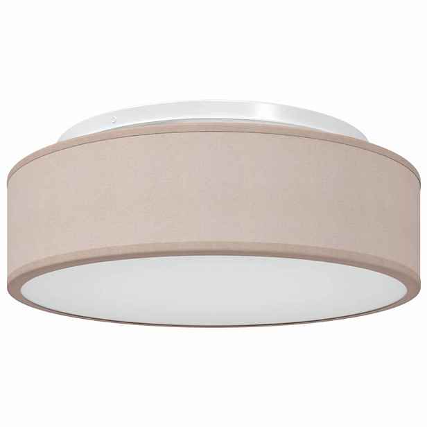 vidaXL Stropní lampa s reflektory Taupe 38 x 38 x 13,5 cm textil