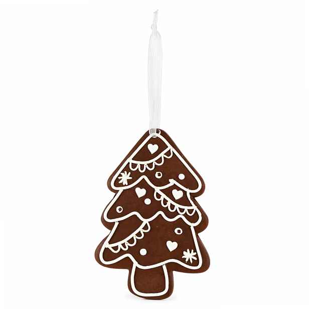 Závěsná vánoční ozdoba CANDY TREE 10 cm, hnědá