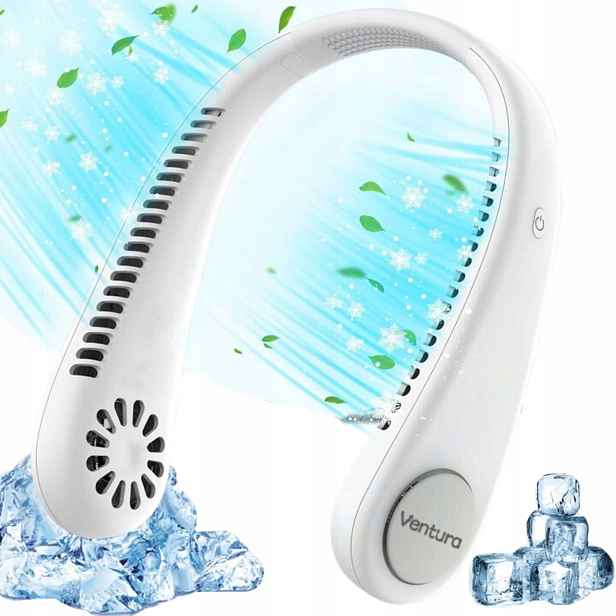 2ks Ventilátor na krk Větrník Bezdrátový Přenosný Flexibilní Ventur
