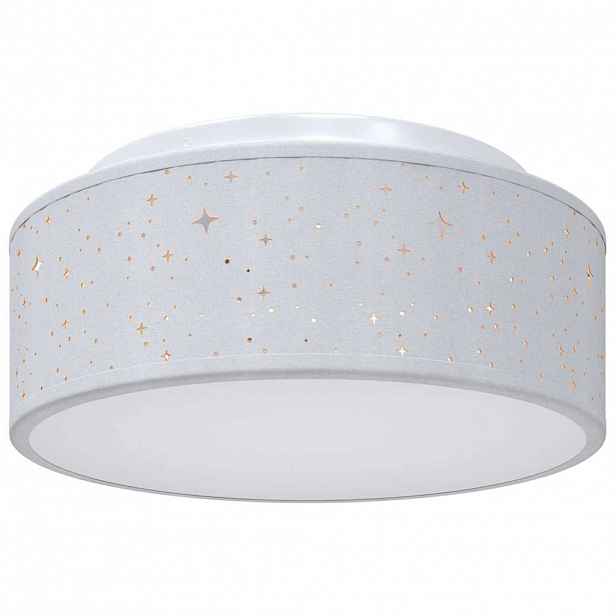 vidaXL Stropní lampa s reflektory Šedá 30 x 30 x 13,5 cm textil