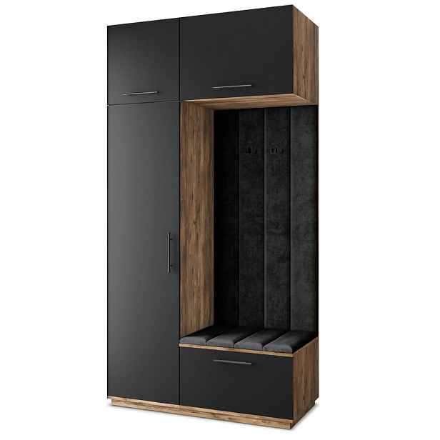 MASSENO MODERNÍ PŘEDSÍŇOVÁ SKŘÍŇ REMA, 120/240/60 cm, dekor dub