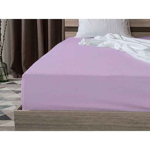 Jersey prostěradlo BASIC světle fialové 90 x 200 cm