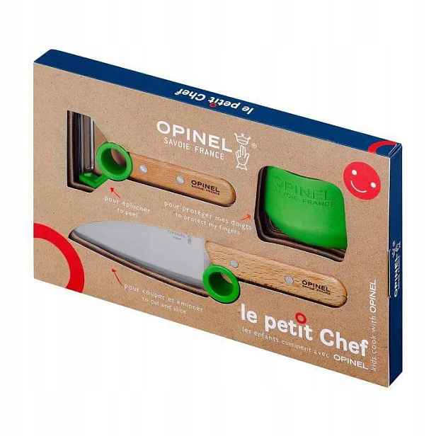 Kuchyňská sada pro děti Opinel Le Petit Chef zelená