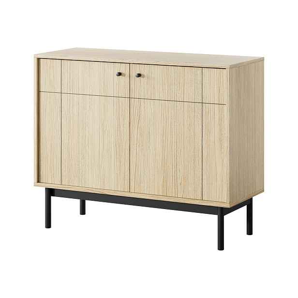 Piaski Komoda Japandi 104 cm dub linea