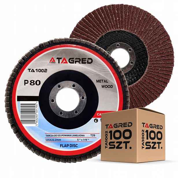 Sada 100 ks Lamelových Kotoučů 125 MM P80 Kotouč Na Dřevo Z Oceli