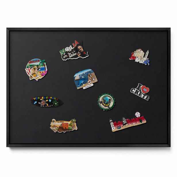 TULUP MAGNETICKÁ TABULE 70x50 cm černý rám – Černá barva
