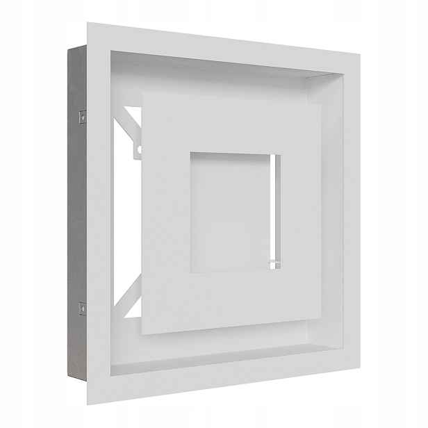 Ventilační mřížka do krbu Wind 22x22 bílá