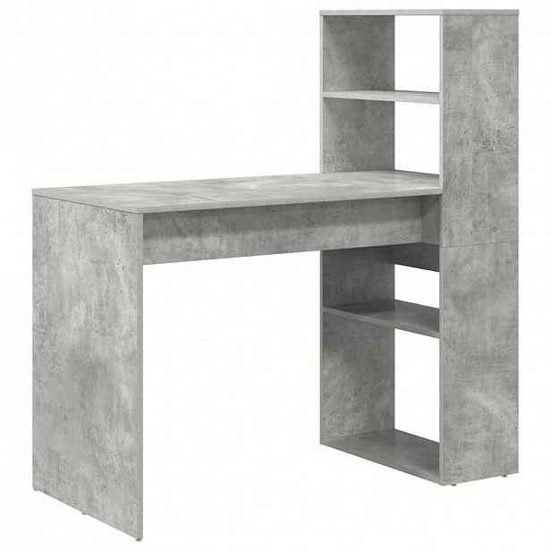 vidaXL Stůl Betonově šedá Kompozitní dřevo 113 x 54 x 120 cm