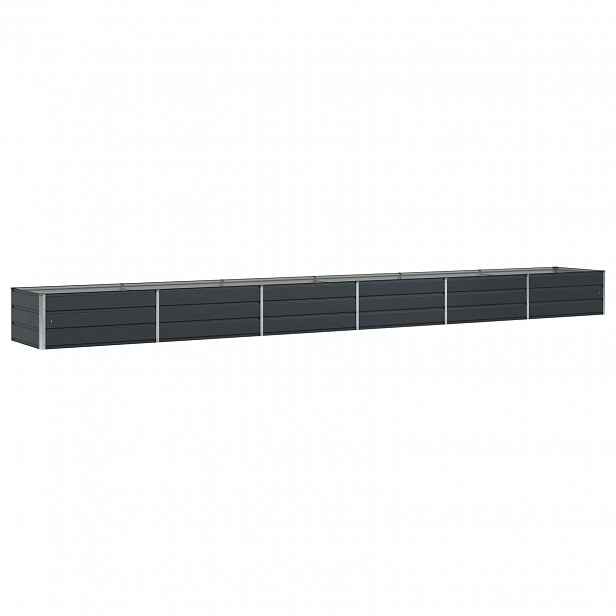 vidaXL Truhlík Antracit 600 x 80 x 45 cm Ocel