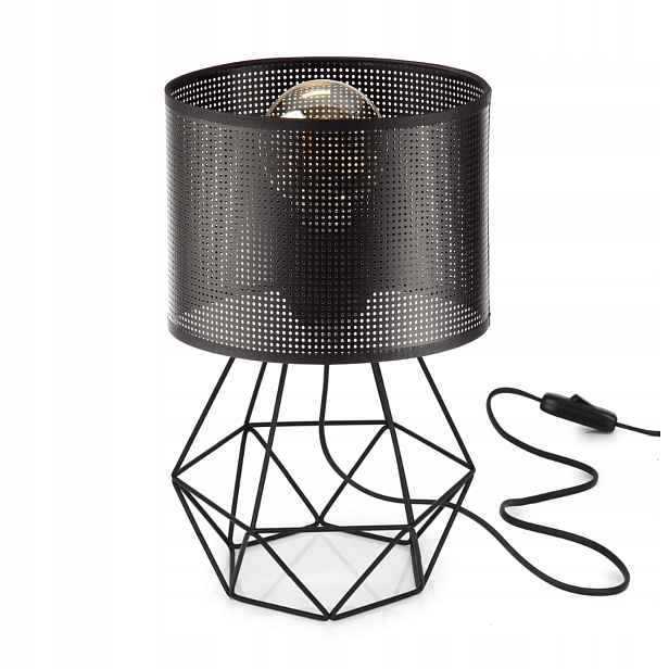 Noční Lampa Stolní Stínítko S Loftovými Dírkami Černá Led Lampička Polsko