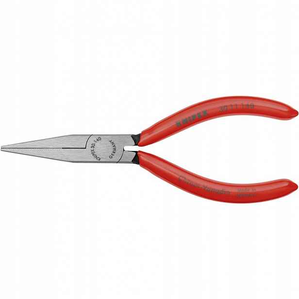 Ploché kleště prodloužené 140 mm Knipex 30 11 140 černé, zoubkované