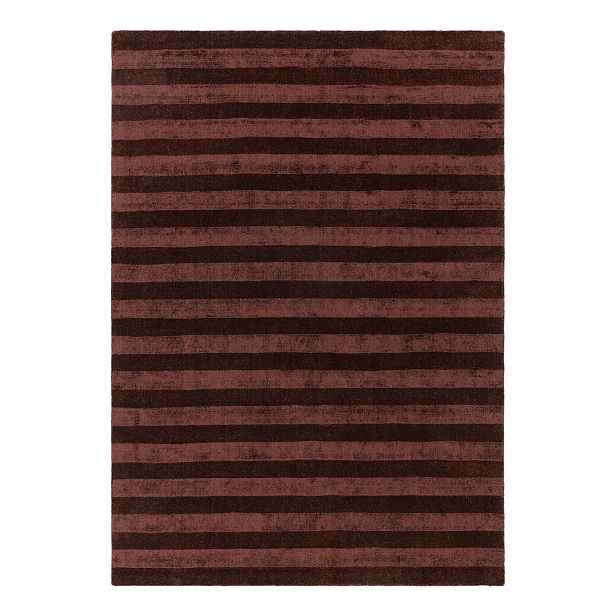 Vínový ručně tkaný koberec z recyklovaných vláken 120x170 cm Connor – MADE