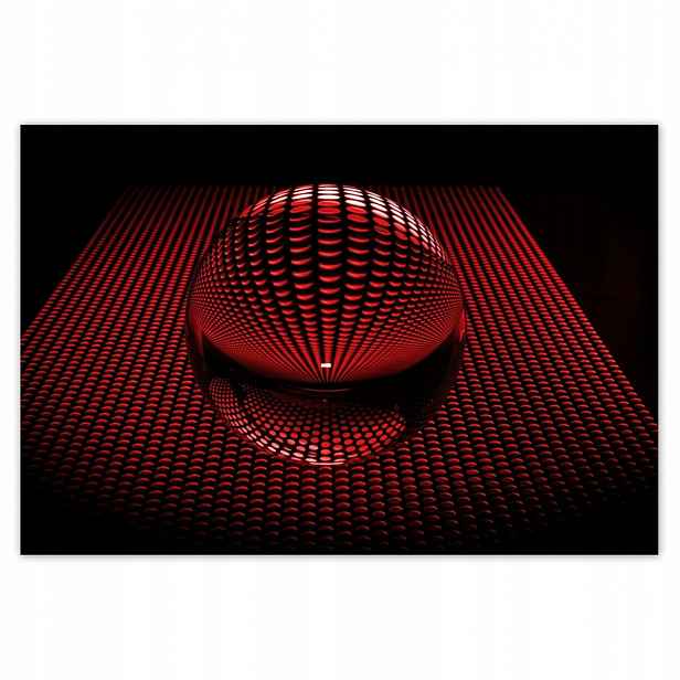 Plakáty 200x135 Červená koule Disco