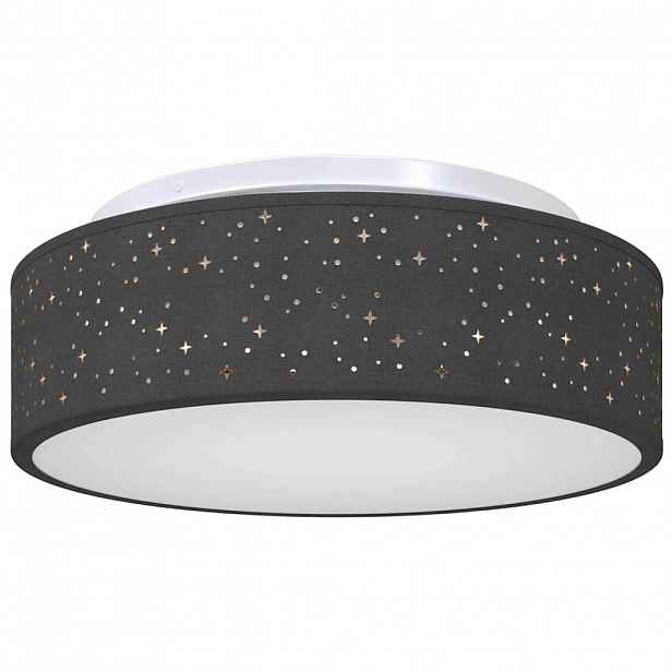 vidaXL Stropní lampa s reflektory Černá 38 x 38 x 13,5 cm textil
