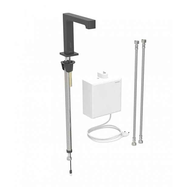 Geberit Brenta - Elektronická umyvadlová baterie, síťové napájení, easy to clean, matná černá 116.172.14.1