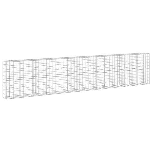 vidaXL Gabion s drátem 3,5 mm a síťkou 10x10 cm 500x30x100 cm