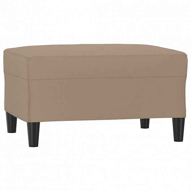 vidaXL Podnožka cappuccino 70x55x41 cm umělá kůže