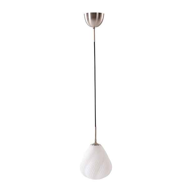 Bílé/ve stříbrné barvě stmívatelné závěsné svítidlo z opálového skla ø 20 cm Meringue – Jotex