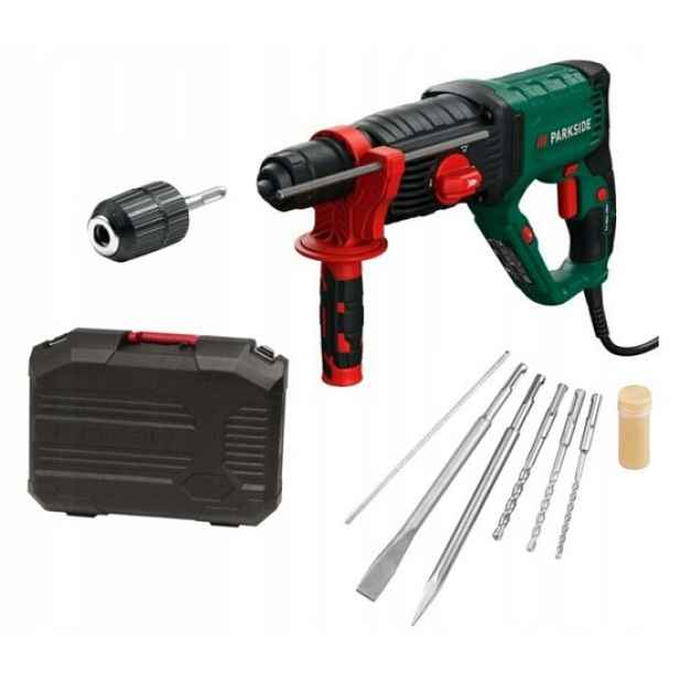 Elektrická vrtačka s příklepem Parkside Pbh 1050 C3, Sds Plus, 1050 W, 3 J
