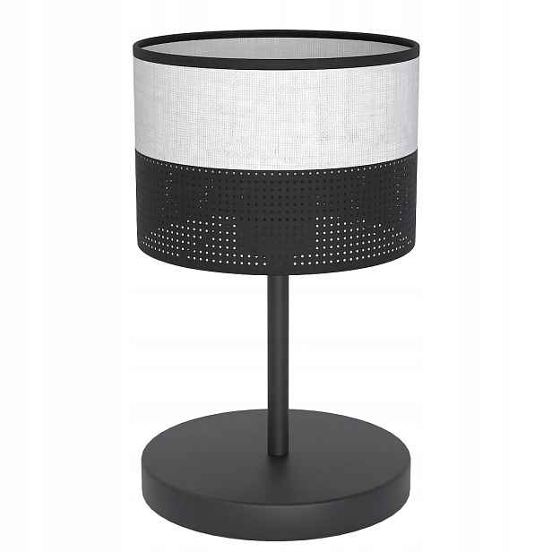Emibig Karbon stolní lampa černá-šedá E27 15W, kov, 33 cm