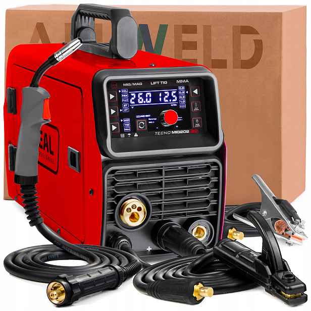 Invertorová Svářečka 3V1 Ideal Tecno Mig 202 Led Tig Synergie Lutosvařování