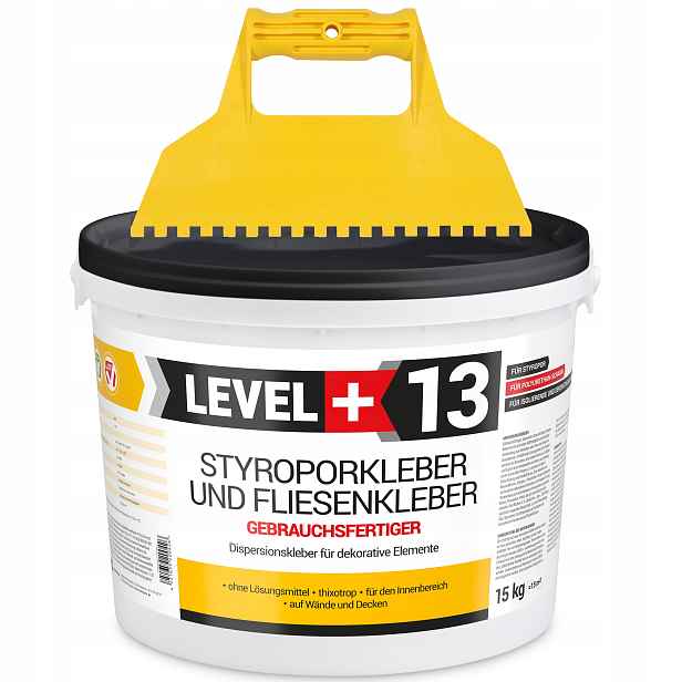 Lepidlo na dlaždice Dekor polystyrenu 15 kg Špachtle 5x5 m