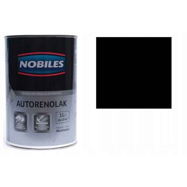 Nobiles Autorenolak Barva na kov Černá Matná 1L