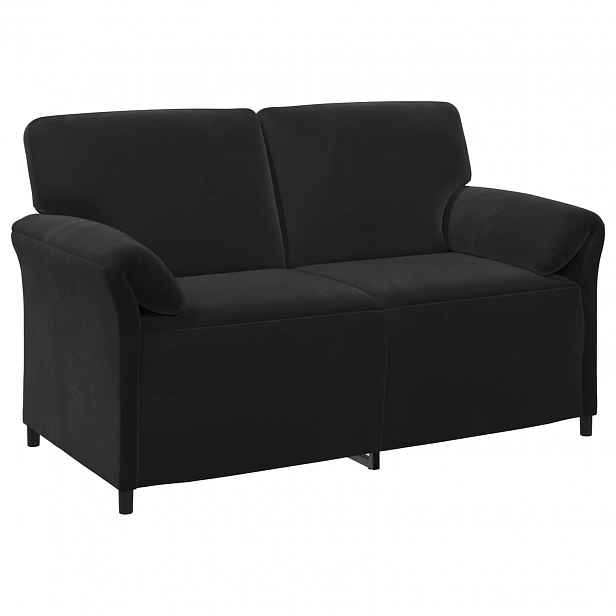 vidaXL Sofa pro dvě osoby Černá 158 x 83 x 95 cm Samet