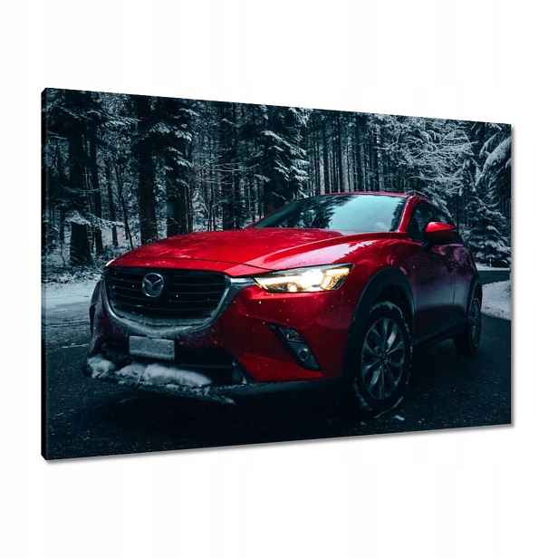 Obrazy 100x70 Červená Mazda Auto