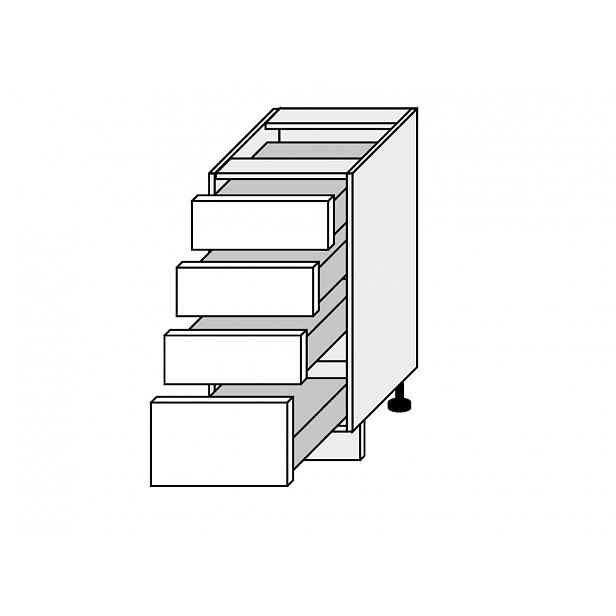 PLATINUM, skříňka dolní D4A 40, korpus: bílý, barva: white
