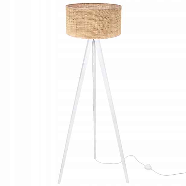 Stojací Lampa Trojnožková Ratanová Boho S Stínítkem Do Ložnice Obývacího Pokoje
