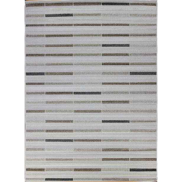 AKCE: 140x190 cm Kusový koberec Lagos 1053 Beige, šedá, chodba / předsíň, Berfin Dywany
