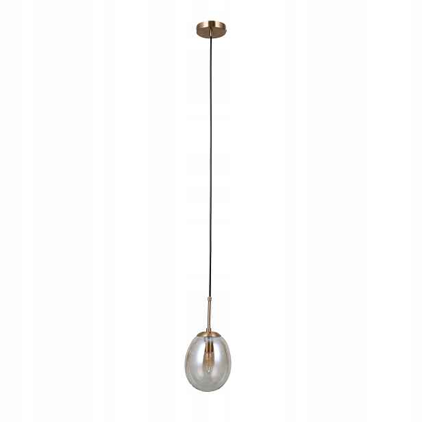 Italux Závěsná lampa Meolo 1xE14 Zlatá Amber Minimalistická 120 cm