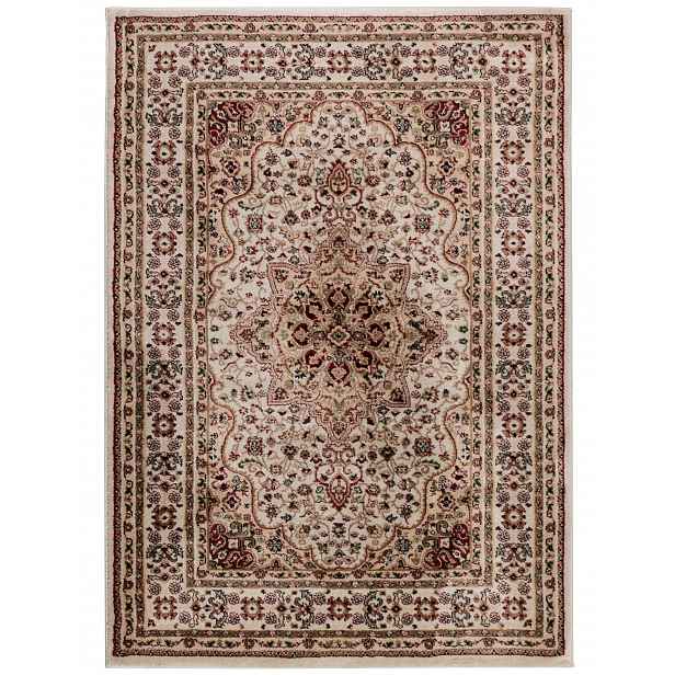 Koberec Klasický Orientální 120x170 cm Retro Vintage Obývací pokoj Ložnice Béžová