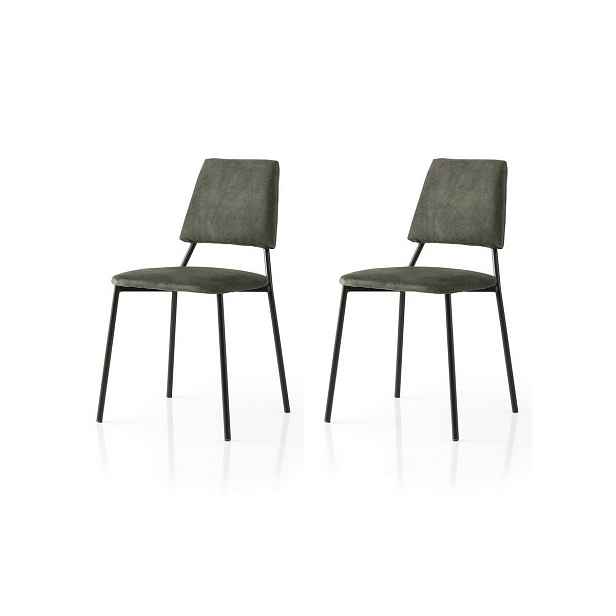 Sada jídelních židlí Lima Anthracite and Black, 2 ks