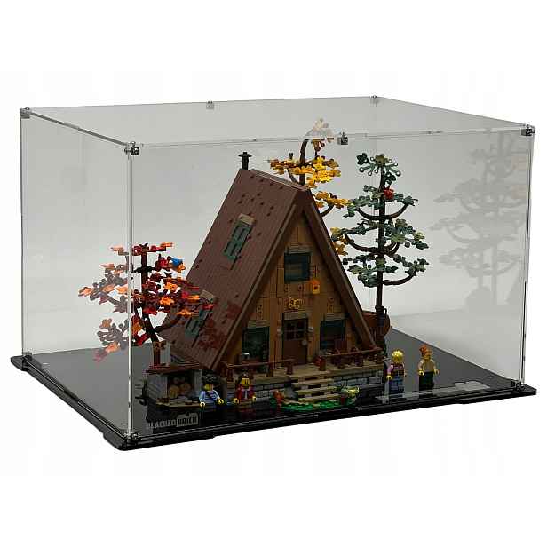 Vitrína Blacked Brick pro Lego 21338 Ideas Chatka ve tvaru písmene A