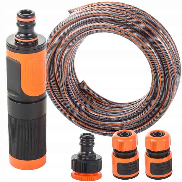 Hadice 1/2 15 m 4 Vrstvy Spojky Pistole Divodv