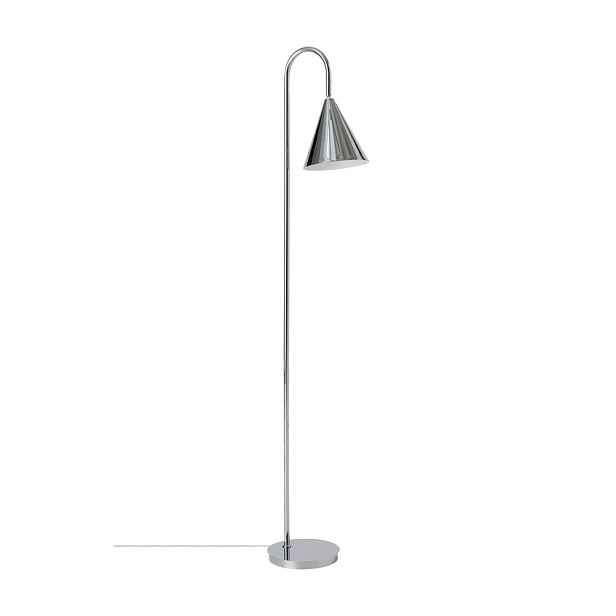 Kovová stojací lampa s ohybatelnou konstrukcí v leskle stříbrné barvě (výška 145 cm) Liam – Ellos Home