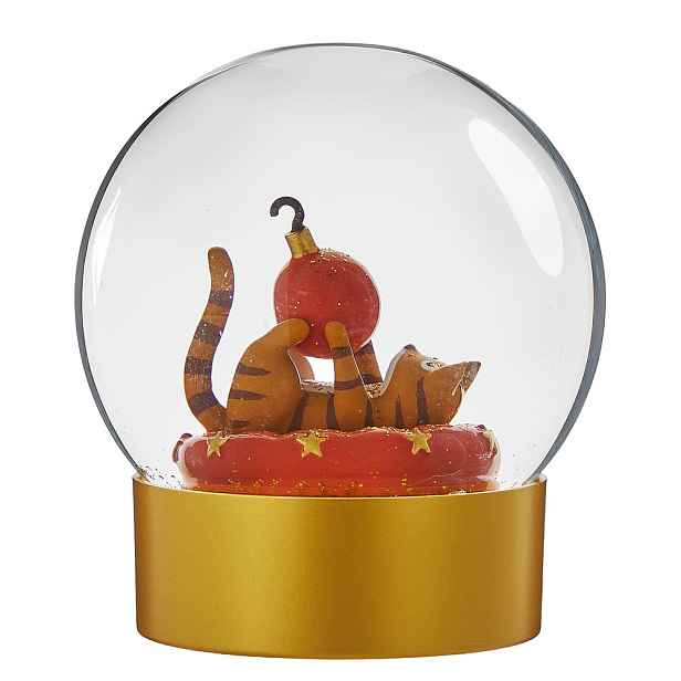 CELEBRATE X-MAS Sněhová koule kočka 11 cm