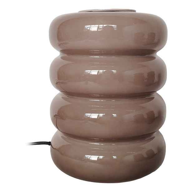 Taupe skleněná LED stolní lampa (výška 16,5 cm) Aro – Leitmotiv