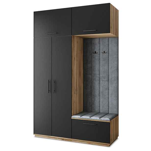MASSENO MODERNÍ PŘEDSÍŇOVÁ SESTAVA REMA, 150/240/60 cm, dub Wotan
